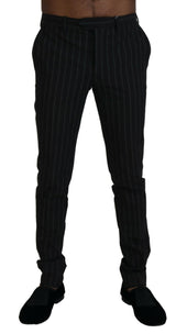 Pantalon de Costume à Rayures Noires BENCIVENGA en Viscose