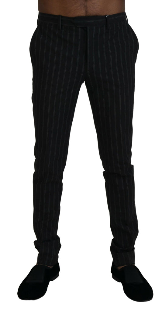Pantalon-robe en viscose à rayures noires BENCIVENGA