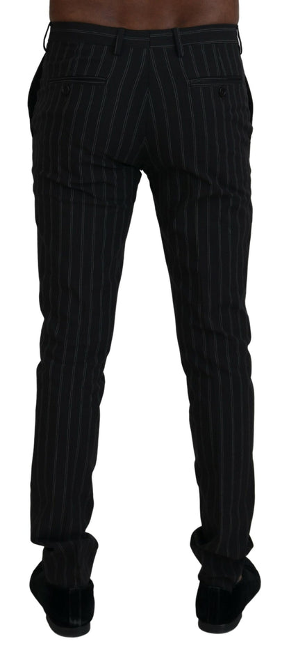 Pantalon-robe en viscose à rayures noires BENCIVENGA