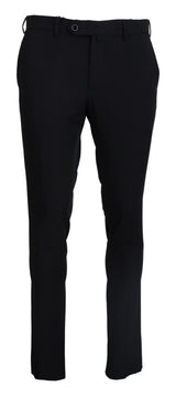 Pantalon habillé noir à coupe fuselée de Domenico Tagliente