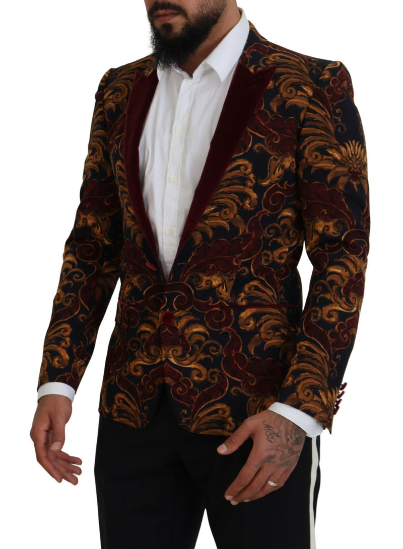 Dolce &amp; Gabbana Blazer Martini à simple boutonnage à motifs floraux multicolores
