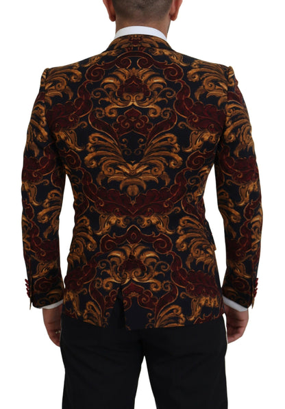 Dolce &amp; Gabbana Martini Blazer met eenkleurige bloemenprint en enkelvoudige knoopsluiting