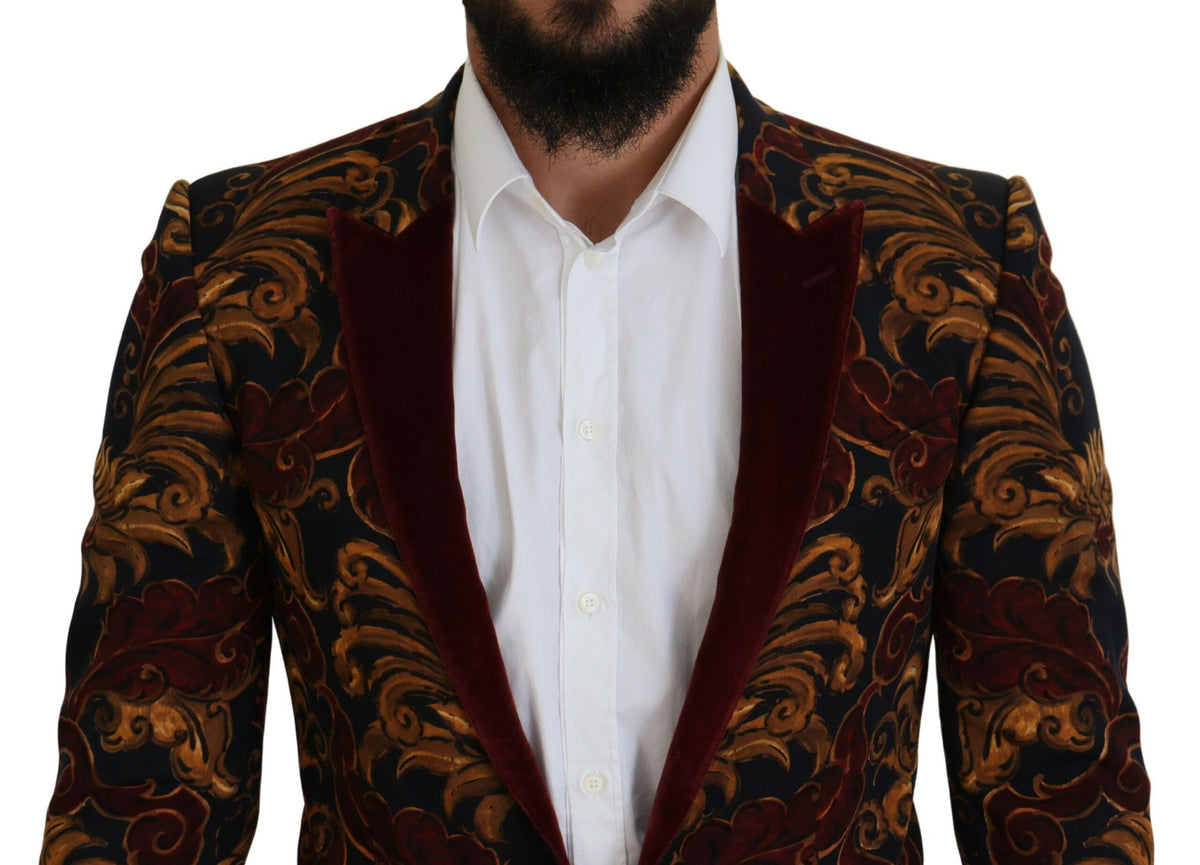 Dolce &amp; Gabbana Blazer Martini à simple boutonnage à motifs floraux multicolores
