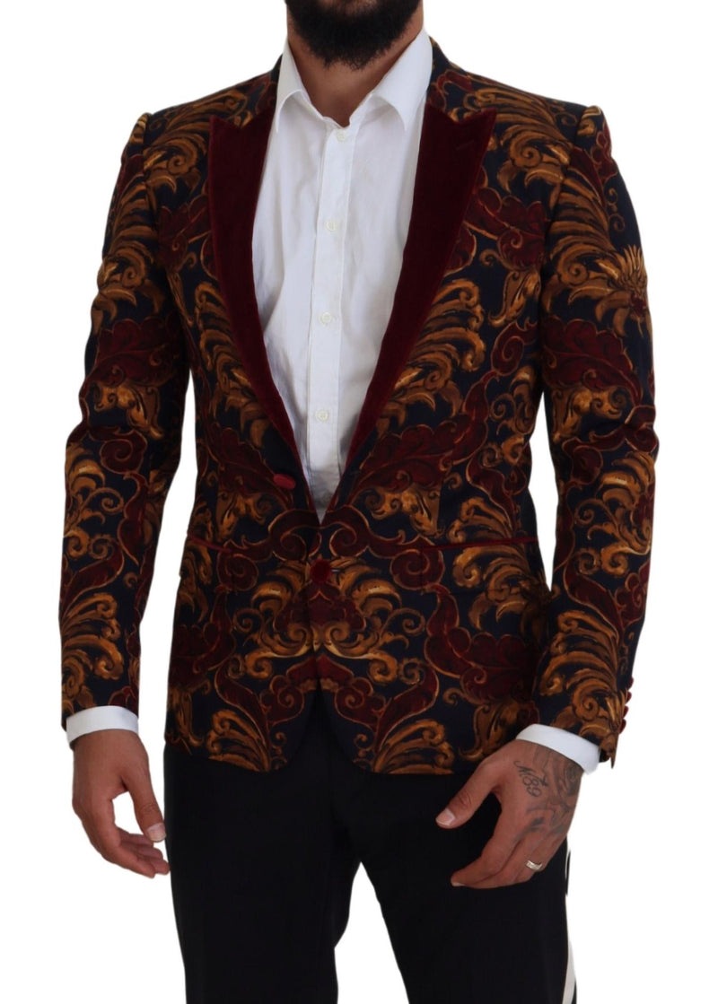 Dolce &amp; Gabbana Blazer Martini à simple boutonnage à motifs floraux multicolores