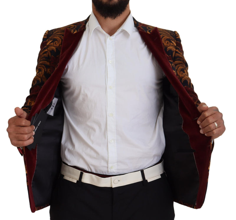 Dolce &amp; Gabbana Blazer Martini à simple boutonnage à motifs floraux multicolores