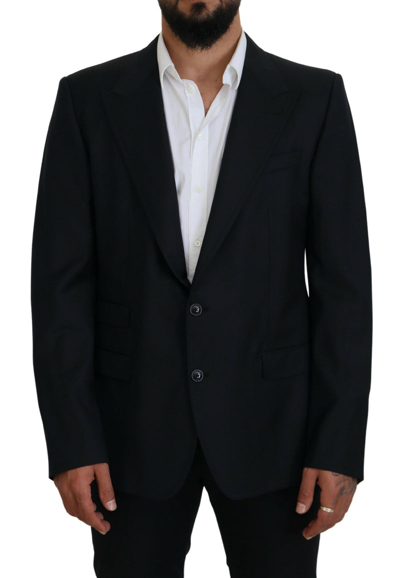 Dolce &amp; Gabbana Blazer Sicilia en laine bleu foncé pour homme