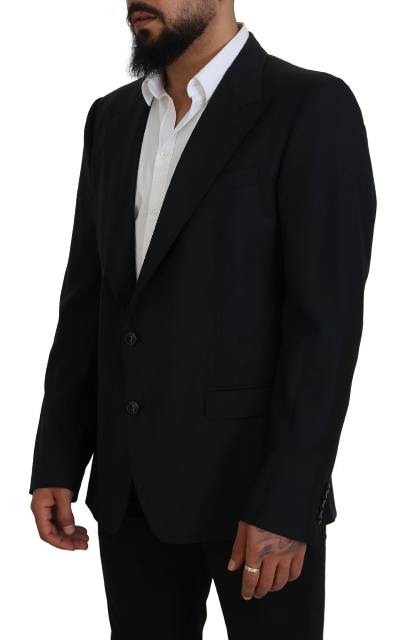 Dolce &amp; Gabbana Blazer Sicilia en laine bleu foncé pour homme