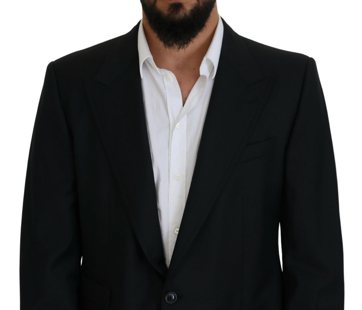 Dolce &amp; Gabbana Blazer Sicilia en laine bleu foncé pour homme