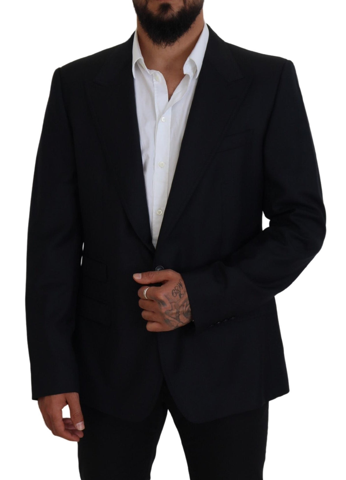 Dolce &amp; Gabbana Blazer Sicilia en laine bleu foncé pour homme