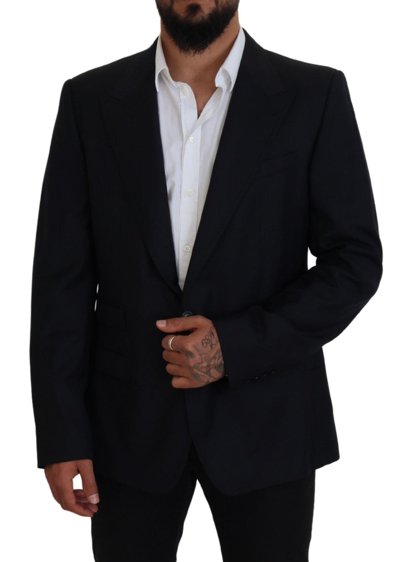 Dolce &amp; Gabbana Blazer Sicilia en laine bleu foncé pour homme