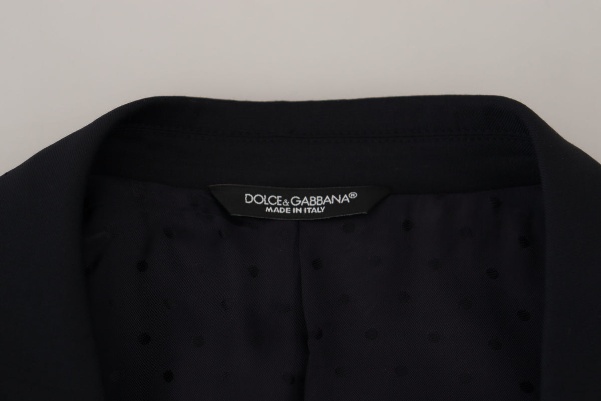 Dolce &amp; Gabbana Blazer Sicilia en laine bleu foncé pour homme