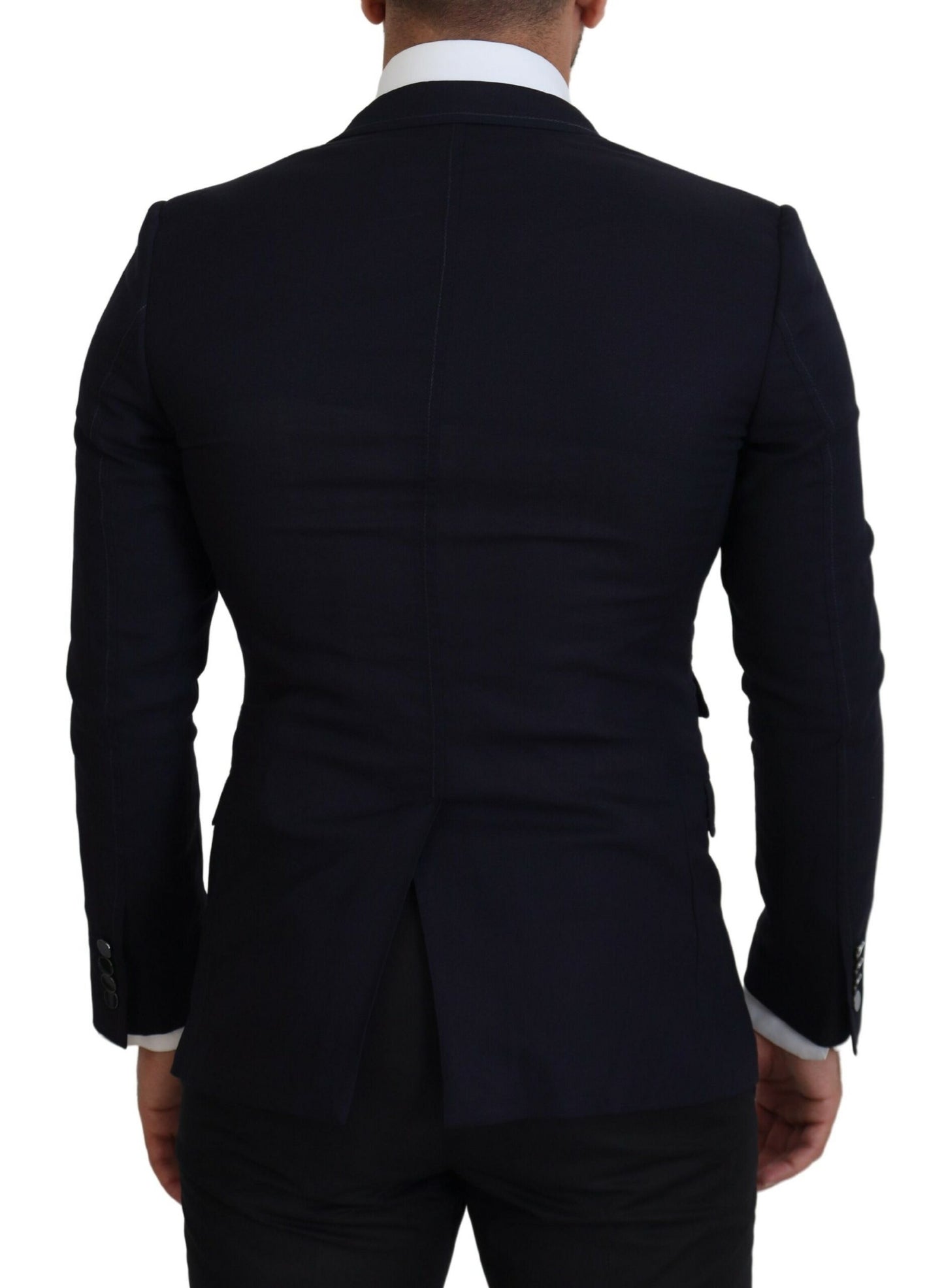 Dolce &amp; Gabbana Taormina, blazer formel bleu en laine