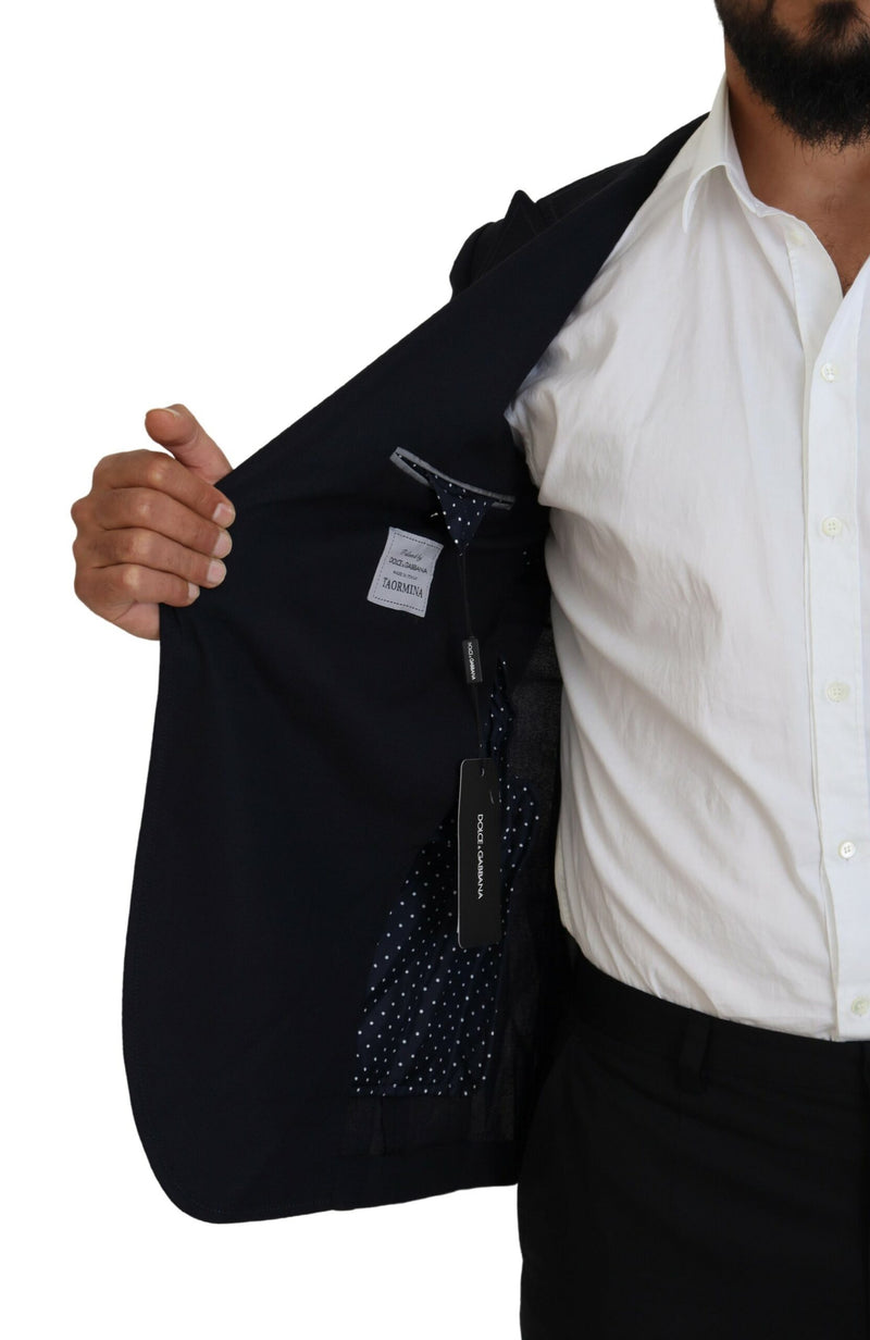 Dolce &amp; Gabbana Taormina, blazer formel bleu en laine