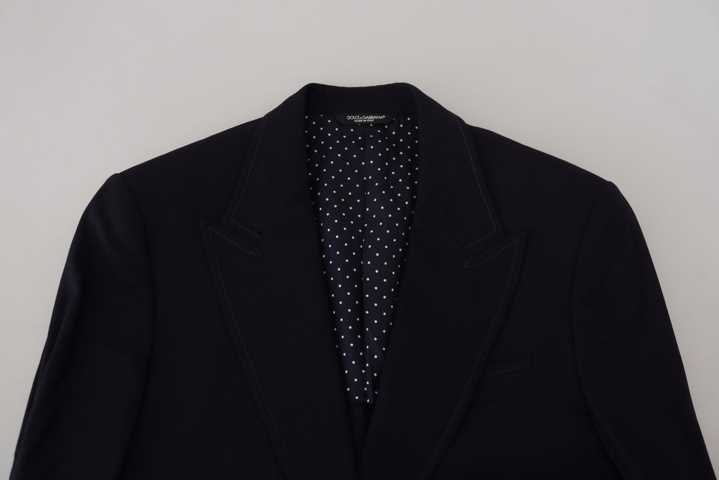 Dolce &amp; Gabbana Taormina, blazer formel bleu en laine