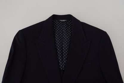Dolce &amp; Gabbana Taormina, blazer formel bleu en laine