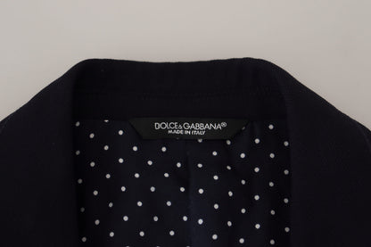 Dolce &amp; Gabbana Taormina, blazer formel bleu en laine