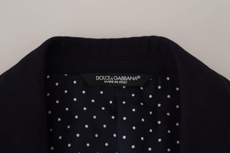 Dolce &amp; Gabbana Taormina, blazer formel bleu en laine