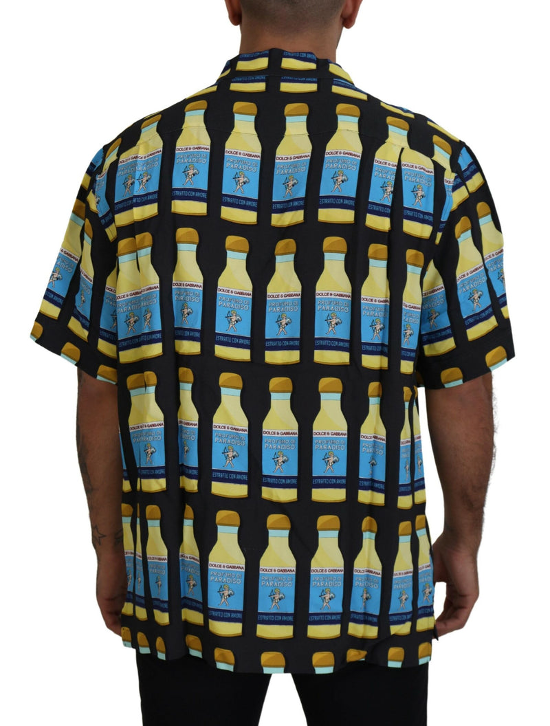 Chemise décontractée en viscose à imprimé multicolore de Dolce &amp; Gabbana