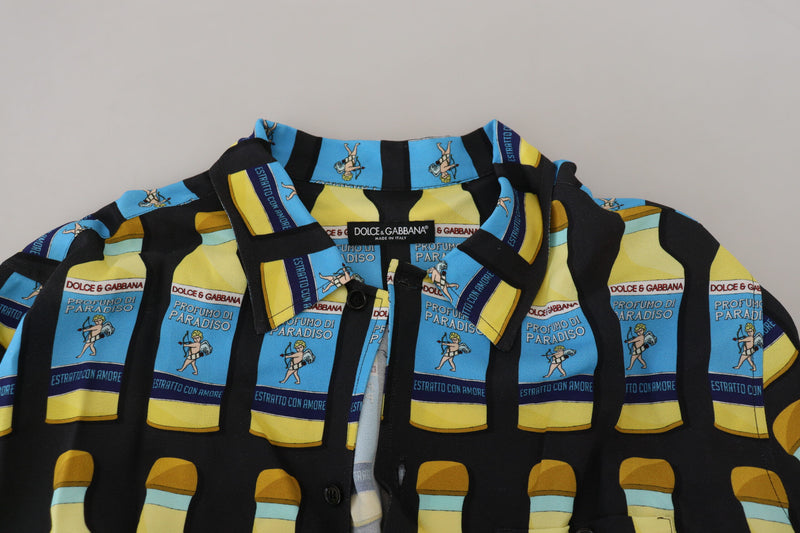 Chemise décontractée en viscose à imprimé multicolore de Dolce &amp; Gabbana