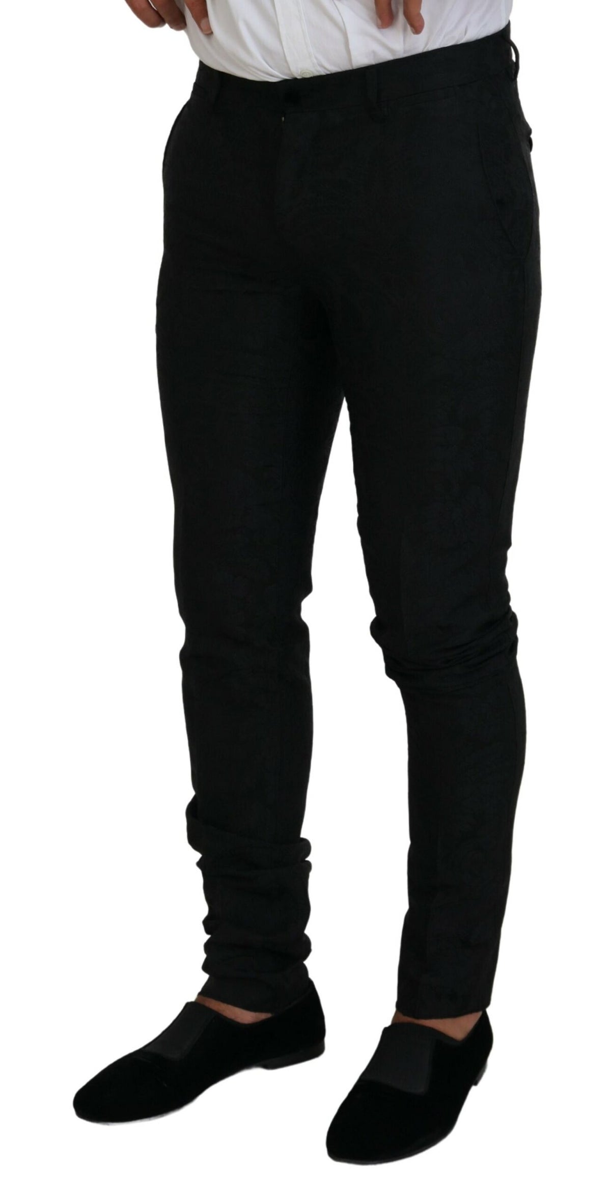 Dolce & Gabbana MARTINI Black Polyester Men 2 Piece Suit