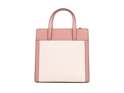 Sac à main fourre-tout à rabat en PVC rose Michael Kors Cece, petit modèle