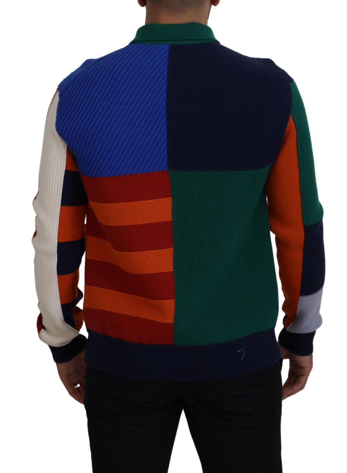 Pull en laine à rayures multicolores Dolce &amp; Gabbana