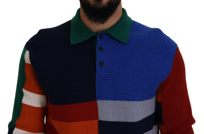Pull en laine à rayures multicolores Dolce &amp; Gabbana