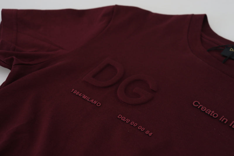 T-shirt homme à manches courtes Dolce &amp; Gabbana, imprimé marron.