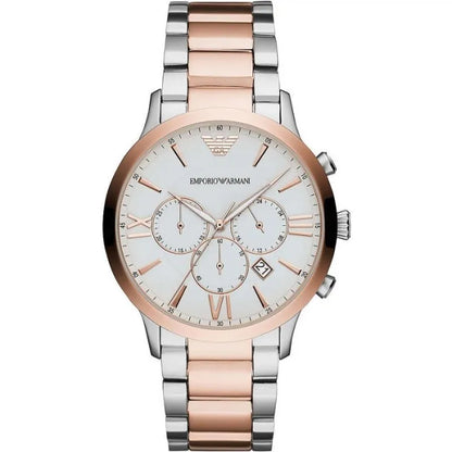 Montre bicolore élégante Emporio Armani pour homme