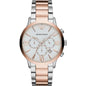 Montre bicolore élégante Emporio Armani pour homme