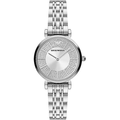 Montre élégante pour femme Emporio Armani argentée