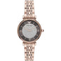 Montre élégante Emporio Armani pour femme, couleur or rose