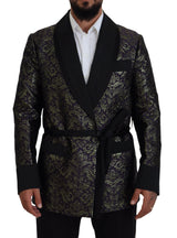 Dolce &amp; Gabbana veste blazer robe baroque or violet