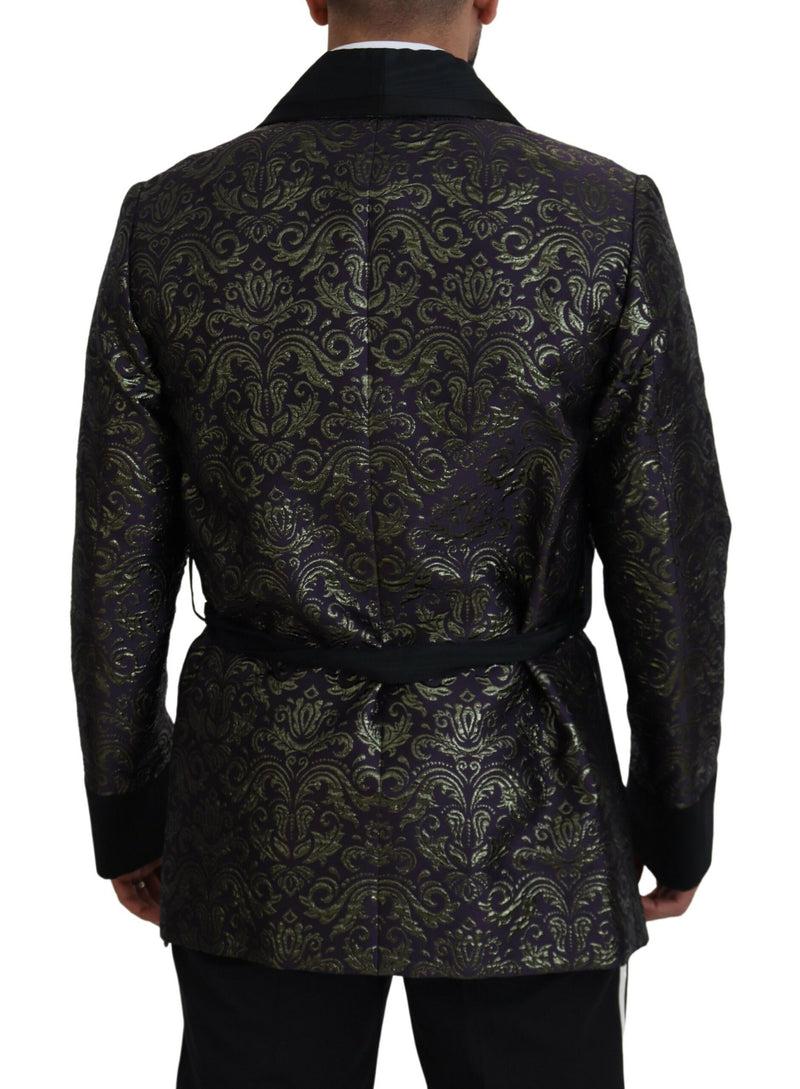 Dolce &amp; Gabbana goudpaarse barok jas, blazer, robe