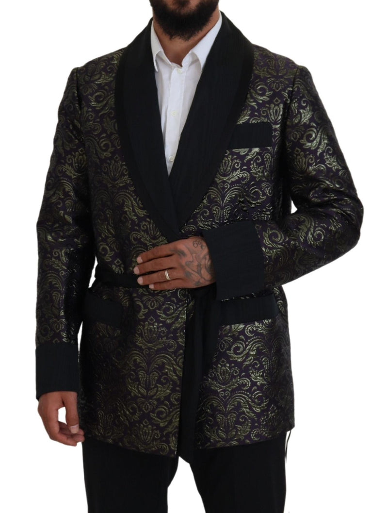 Dolce &amp; Gabbana goudpaarse barok jas, blazer, robe