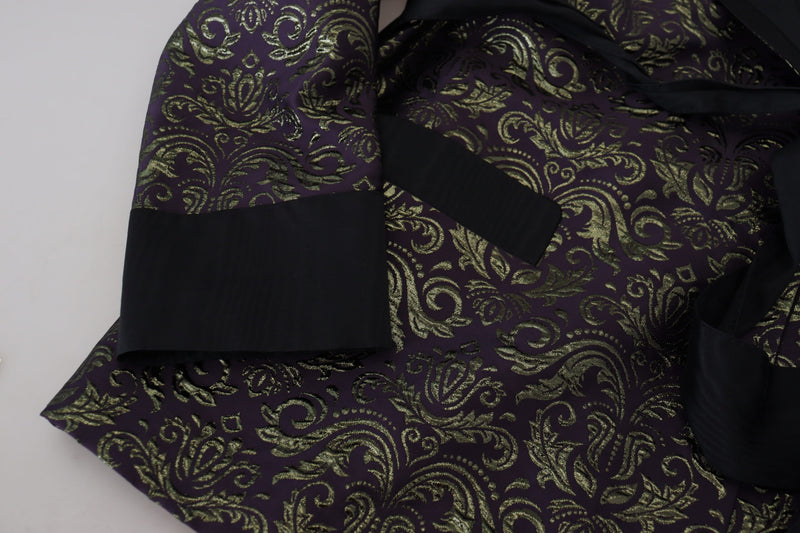 Dolce &amp; Gabbana goudpaarse barok jas, blazer, robe