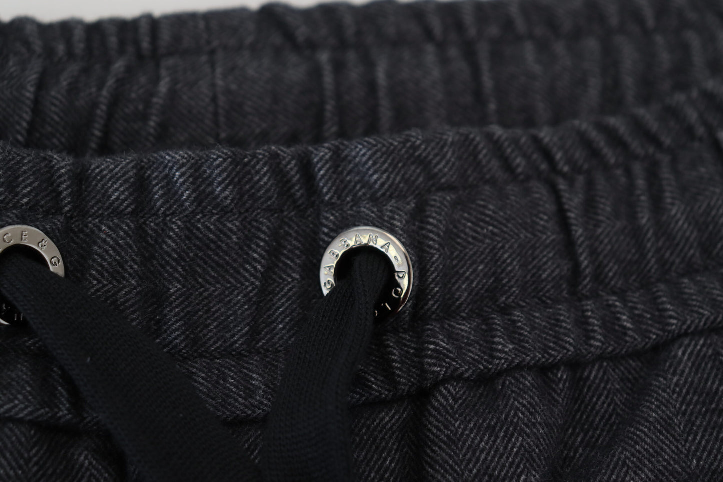 Pantalon en coton gris à coupe fuselée de Dolce &amp; Gabbana