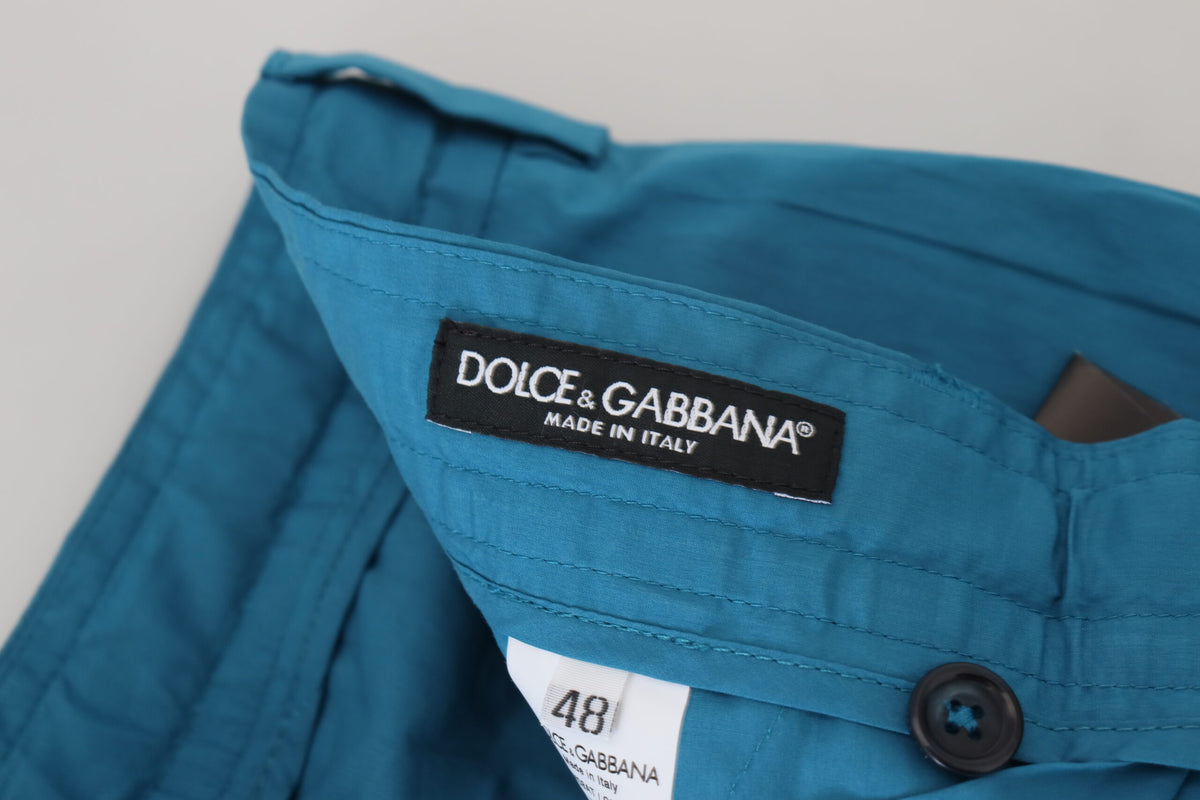 Dolce &amp; Gabbana blauwe katoenen chino broek