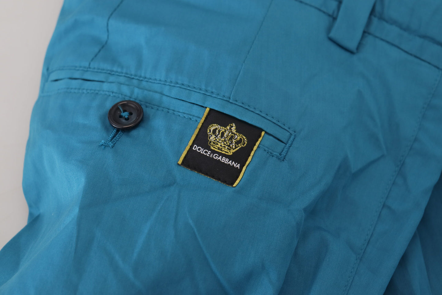 Dolce &amp; Gabbana blauwe katoenen chino broek