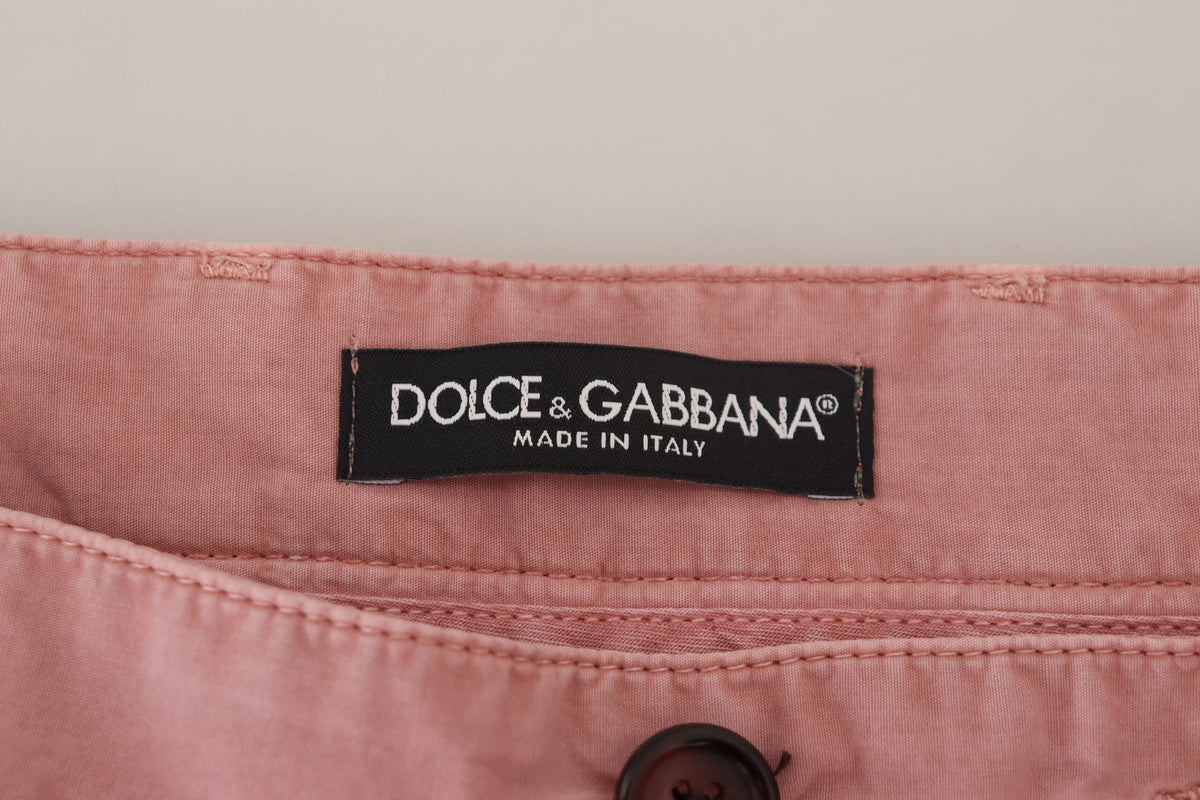 Shorts homme décontractés en coton, roses, style chino, Dolce &amp; Gabbana
