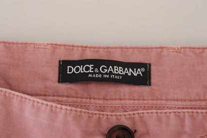 Shorts homme décontractés en coton, roses, style chino, Dolce &amp; Gabbana