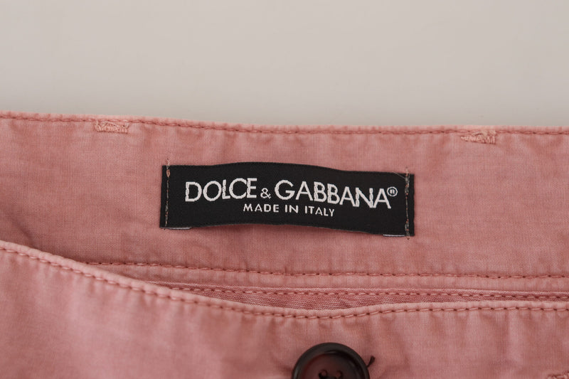 Shorts homme décontractés en coton, roses, style chino, Dolce &amp; Gabbana