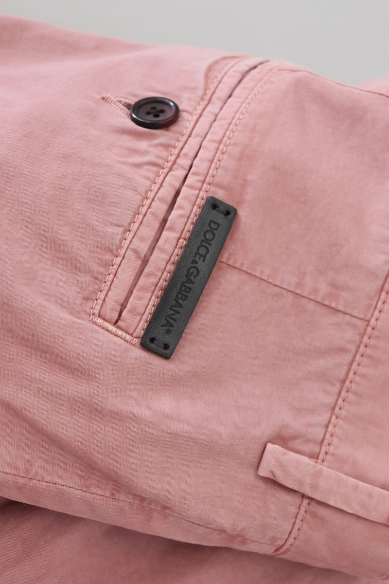Shorts homme décontractés en coton, roses, style chino, Dolce &amp; Gabbana