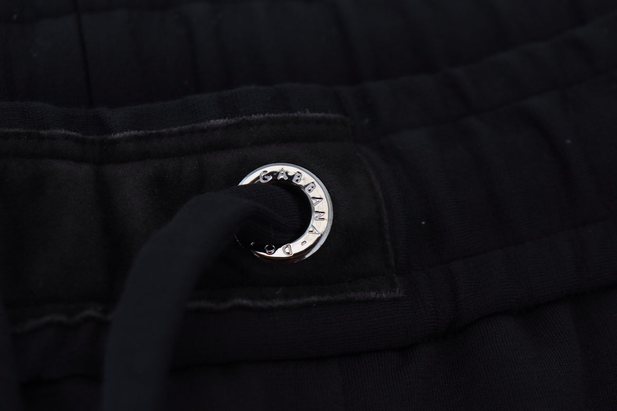 Pantalon de survêtement en laine pour homme noir Dolce &amp; Gabbana