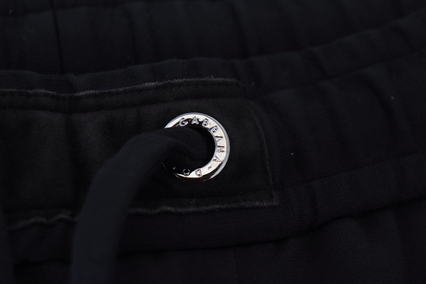 Dolce &amp; Gabbana zwarte heren sportbroek van wol