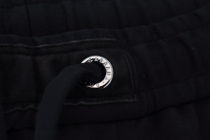 Dolce &amp; Gabbana zwarte heren sportbroek van wol