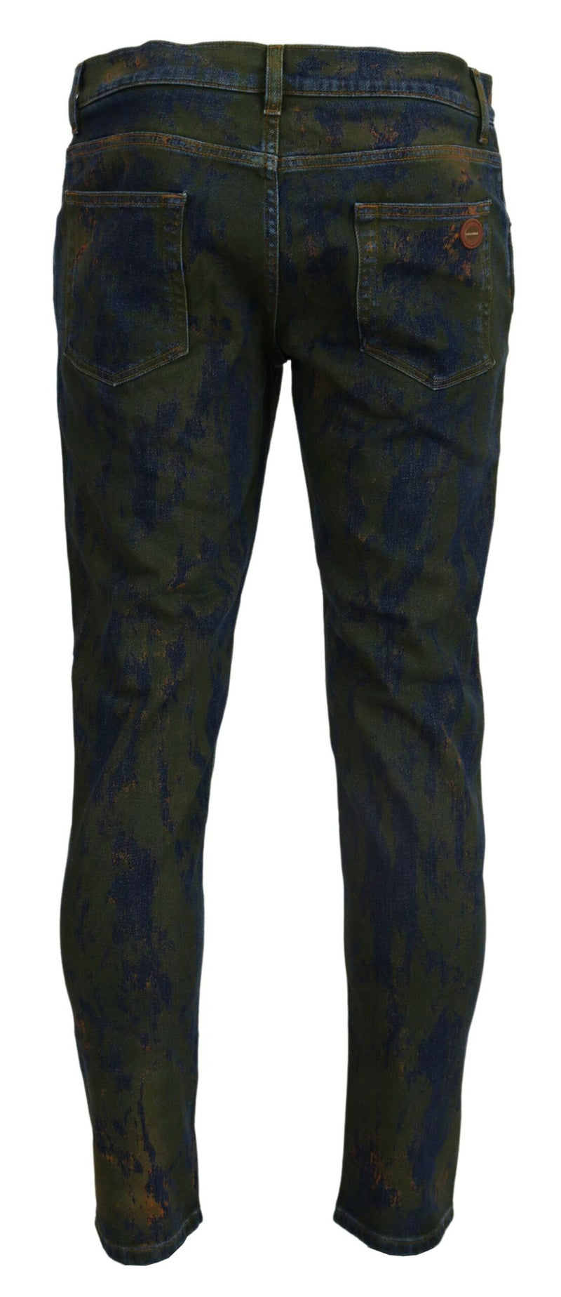 Jeans en jean skinny bleu vert de Dolce &amp; Gabbana