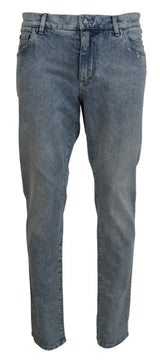 Jeans en jean slim fit bleu lavé de Dolce &amp; Gabbana