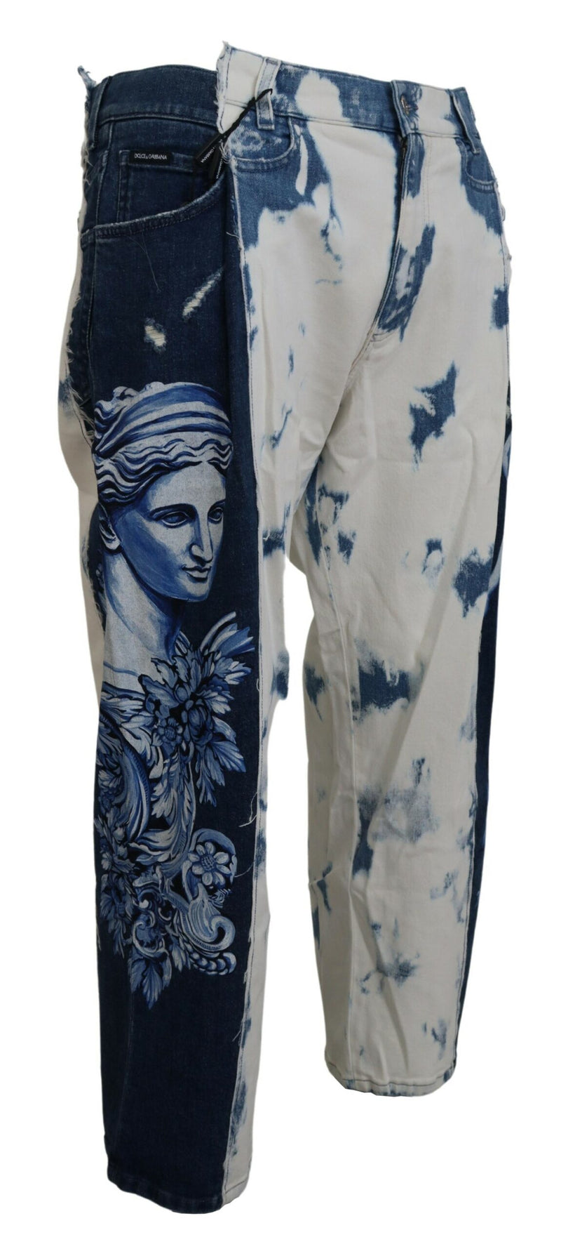 Jeans en coton délavé bleu Ceasar à coupe ample de Dolce &amp; Gabbana