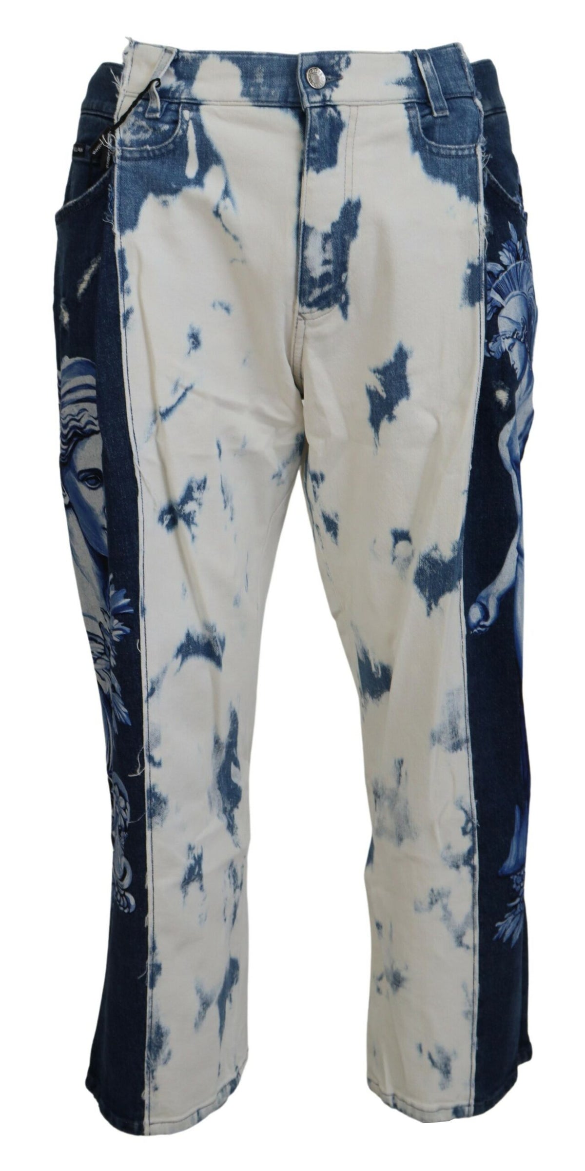 Jeans en coton délavé bleu Ceasar à coupe ample de Dolce &amp; Gabbana